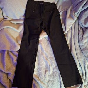 SOHO Apparel Ltd Women Black Straight Leg Dress Pant Size 6P Business Slacks